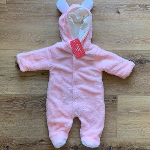 Girls 0-3 Pink Bunting Snow Suit NWT